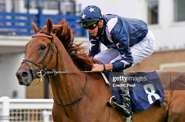 Sea Trout Reach wins the Sky Sports Racing HD Virgin 535 Handicap Stakes at Royal Windsor Racecourse 29th June 2020