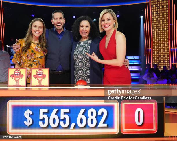 The Legend" - Host Elizabeth Banks can't stop the WHAMMY as contestants try to win those BIG BUCKS on "Press Your Luck," airing SUNDAY, JULY 12 , on...