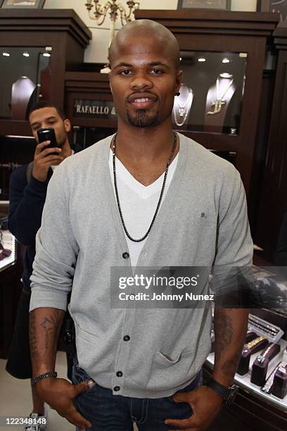Omar Cook attends the NBA Draft Week kick off party at Rafaello & Co Jewelers on June 23, 2010 in New York City.