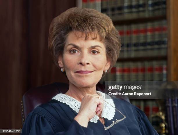 Cultural icon Judge Judy Sheindlin poses for a photo in December 1996 in Los Angeles, California.