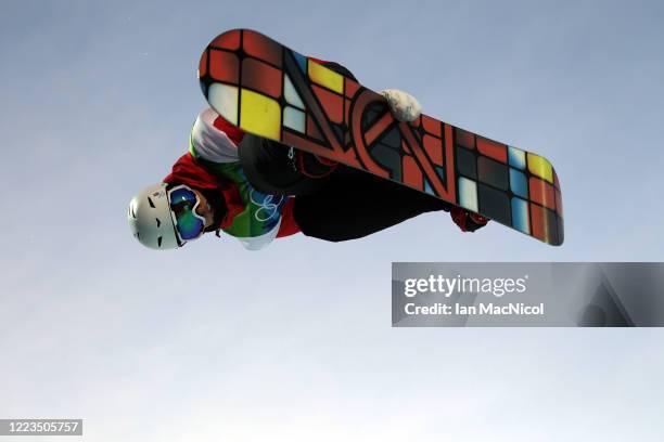 Ben Kilner of Great Britain competes in the Snowboard Men's Halfpipe final on day six of the Vancouver 2010 Winter Olympics at Cypress Snowboard &...