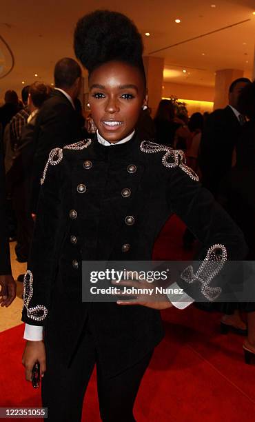 Janelle Monae attends The Beverly Hilton hotel on June 25, 2010 in Beverly Hills, California.