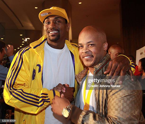 Ron Artes and James Fortune attend The Beverly Hilton hotel on June 25, 2010 in Beverly Hills, California.