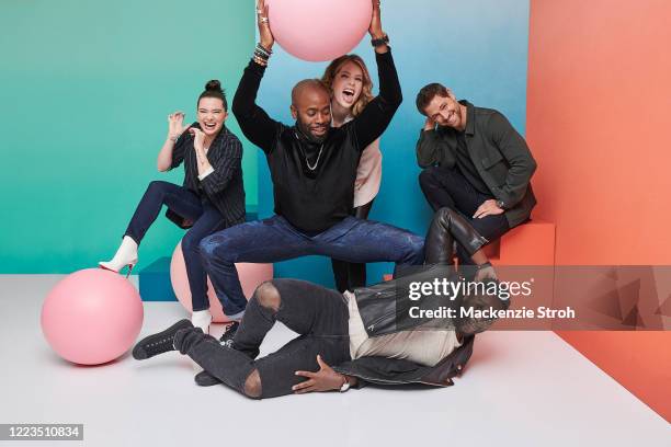 Cast of 'The Bold Type' Katie Stevens, Stephen Conrad Moore, Meghann Fahy, Matt Ward and Sam Page are photographed for Entertainment Weekly Magazine...