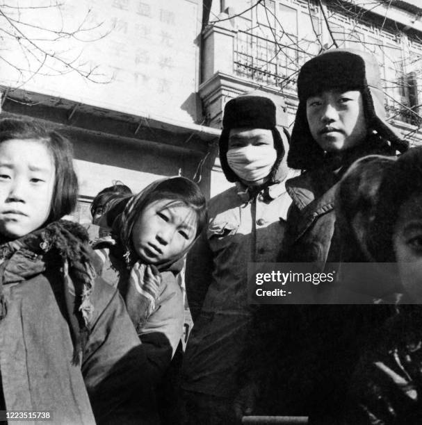 Picture taken in the late 60s shows young chinese people in Beijing during the "great proletarian Cultural Revolution". Since the cultural revolution...