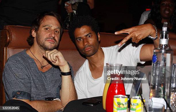 Eric Benet and guest attend The Beverly Hilton hotel on June 25, 2010 in Beverly Hills, California.