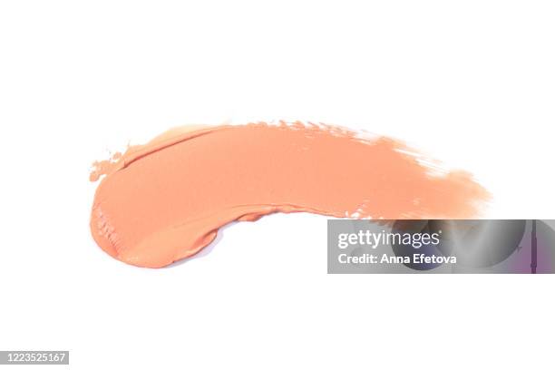 smear of the foundation - colour chart stock pictures, royalty-free photos & images