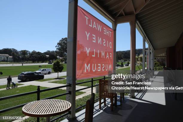 The Main Post parade ground seen from the Disney Museum at the Presidion which is presently closed on Thursday, April 30 in San Francisco, Calif. Now...