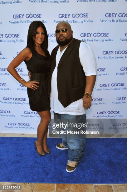 Amy Eslami and Jazze Pha attend the Grey Goose summer soiree on July 1, 2010 in Atlanta, Georgia.