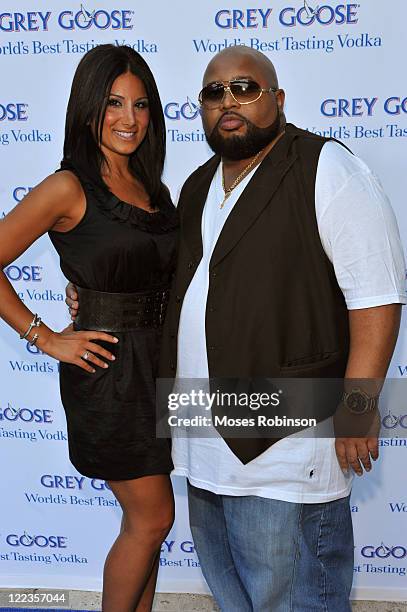 Amy Eslami and Jazze Pha attend the Grey Goose summer soiree on July 1, 2010 in Atlanta, Georgia.