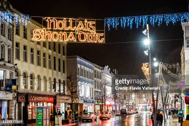 christmas in cork, ireland - cork city ireland stock pictures, royalty-free photos & images