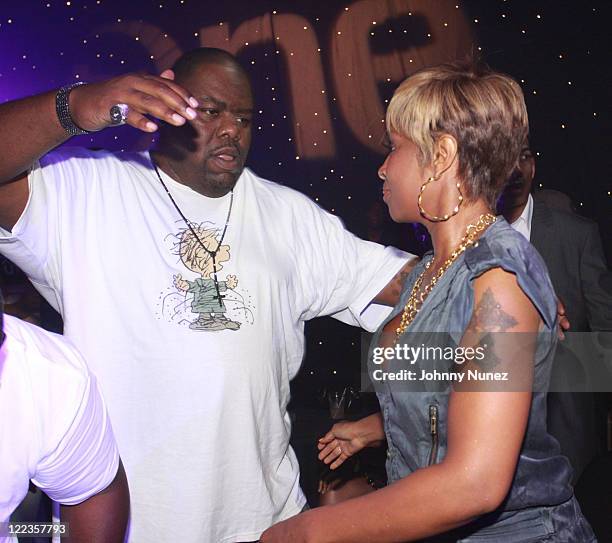 Biz Markie and Mary J. Blige attend the Tom Joyner Foundation party at Harrah's Casino on July 3, 2010 in New Orleans, Louisiana.