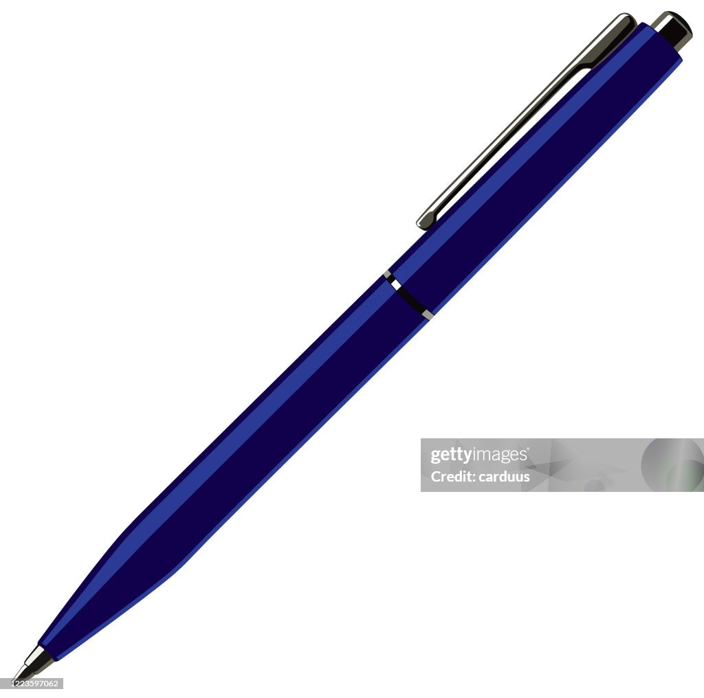 Vector Blue Pen High-Res Vector Graphic - Getty Images