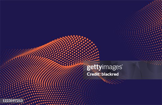 Abstract Wave Pattern Technology Background High-Res Vector Graphic ...