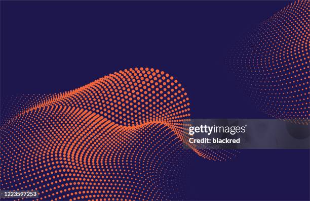abstract wave pattern technology background - twisted fabric stock illustrations