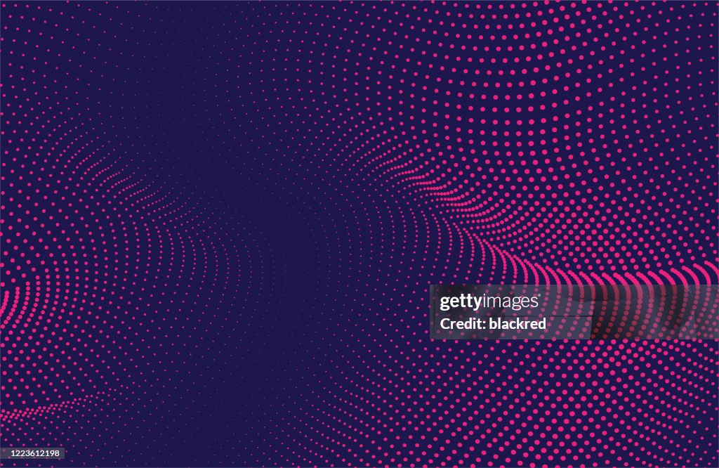 Sfondo della tecnologia abstract wave pattern