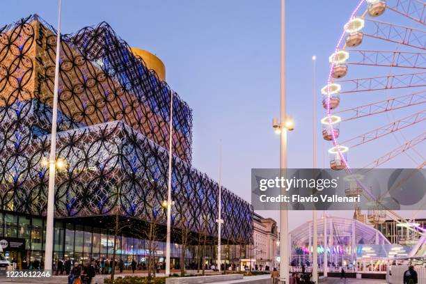 birmingham, centenary square vid jul (england, storbritannien) - centenary square birmingham bildbanksfoton och bilder