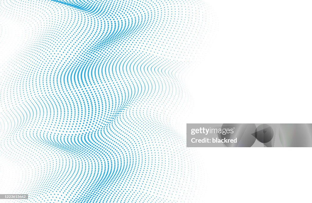 Abstract Wave Pattern Technology Background High-Res Vector Graphic ...