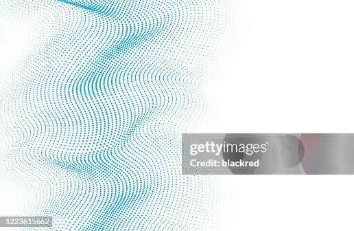 Abstract Wave Pattern Technology Background High-Res Vector Graphic ...