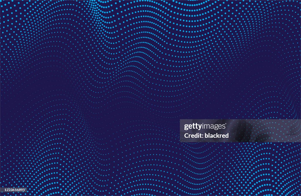 Abstract Wave Pattern Technology Background High-Res Vector Graphic ...