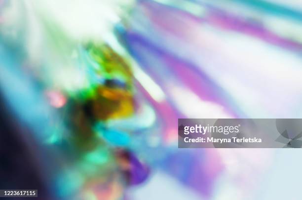 blurred abstract trend neon background. - iridescent stock-fotos und bilder