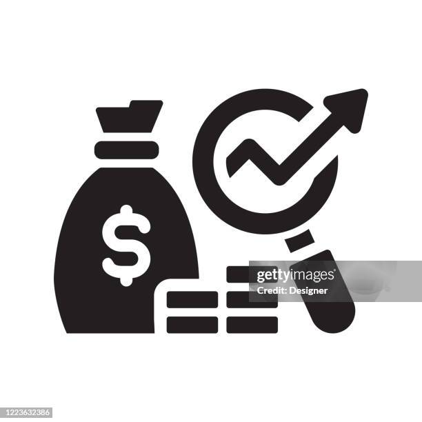 Economy Icon Vector Symbol Illustration High-Res Vector Graphic