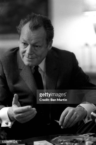 Chancellor Willy Brandt, Bonn, West Germany, December 1, 1970.
