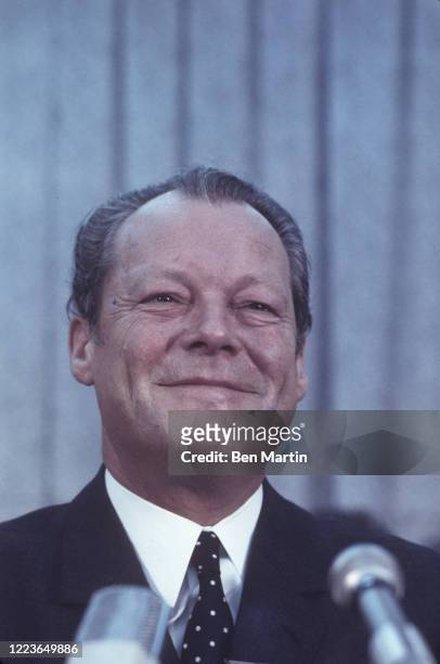 Chancellor Willy Brandt in Bonn, West Germany, 1971.