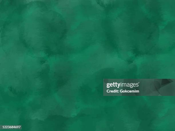 stockillustraties, clipart, cartoons en iconen met grens van tinten van smaragdgroene verf spattendruppels. aquarel lijnen ontwerp element. smaragdgroene gekleurde hand geschilderde abstracte textuur. - waterverfachtergrond