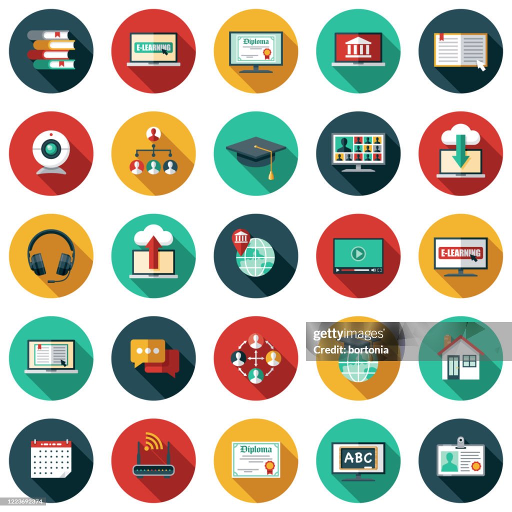 E-Learning Icon Set