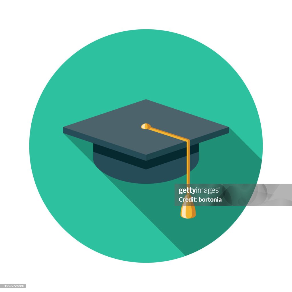 Graduation Mortarboard E-Learning Icon
