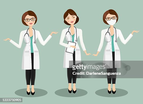431 Female Doctor Cartoon High Res Illustrations - Getty Images