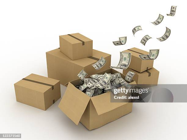 shipping costs - money on the move stock pictures, royalty-free photos & images