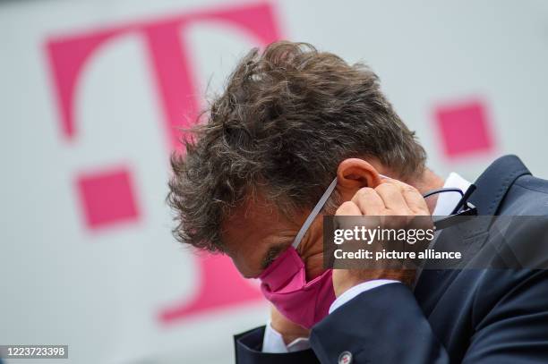 July 2020, Saxony-Anhalt, Magdeburg: Ferri Abolhassan, member of the Board of Management of Telekom Deutschland and responsible for the Service...