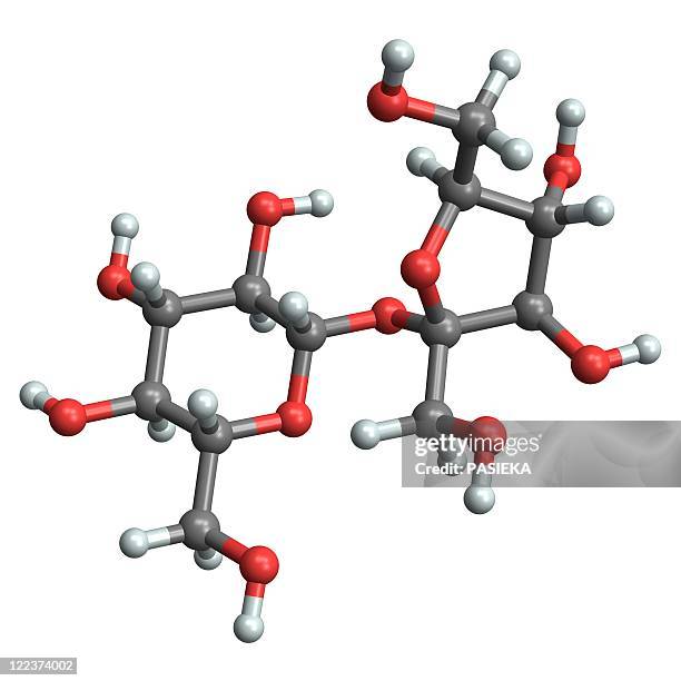 sucrose molecule - cane sugar white background stock illustrations
