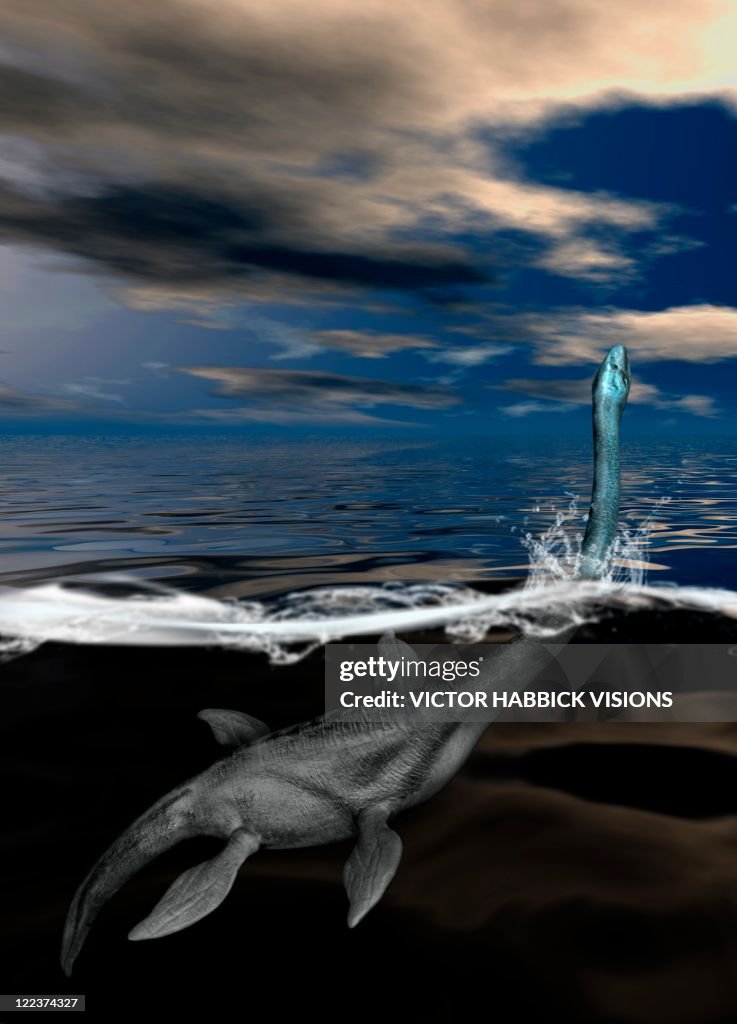 Loch Ness monster, artwork