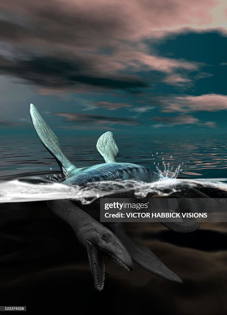 Loch Ness monster, artwork