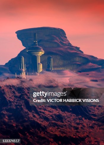 Colonised Mars, artwork Colonised Mars, artwork