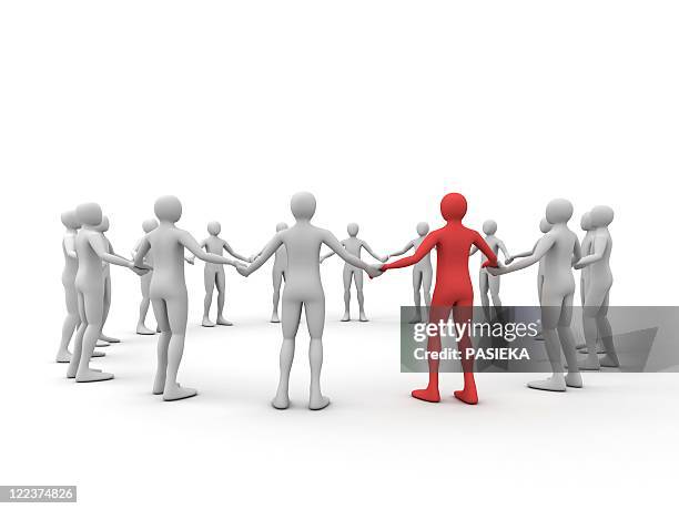 ilustraciones, imágenes clip art, dibujos animados e iconos de stock de human chain, artwork - cadena humana