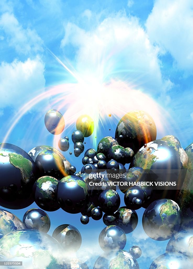 Different Dimensions Visualized Multiple Dimensions Conceptual Artwork High-Res Vector Graphic - Getty ...