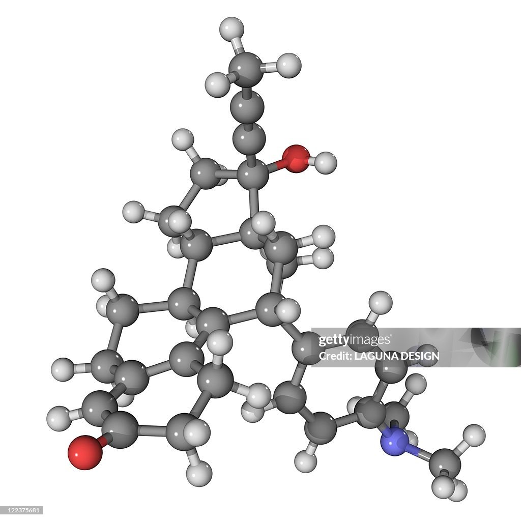 Mifepristone abortion drug molecule
