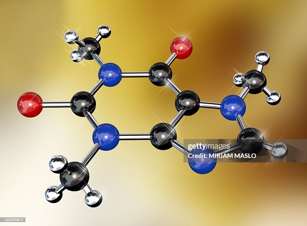 Caffeine molecule
