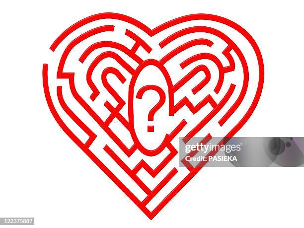 220 Heart Maze Stock Photos, High-Res Pictures, and Images - Getty Images