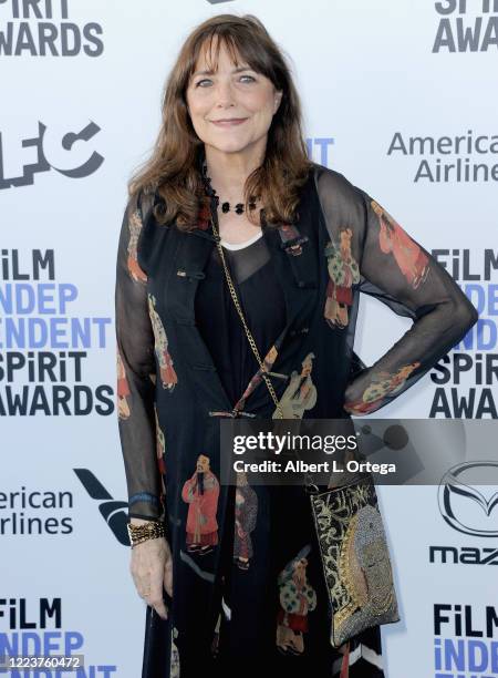 Karen Allen arrives for the 2020 Film Independent Spirit Awards held on February 8, 2020 in Santa Monica, California.