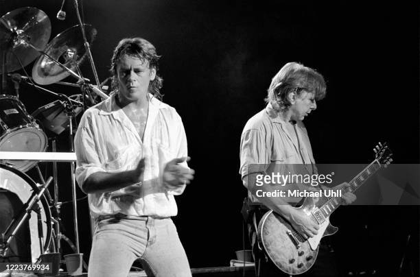 Brian Howe and Mick Ralphs performing with Bad Company at The Ritz in New York City on June 23, 1987.