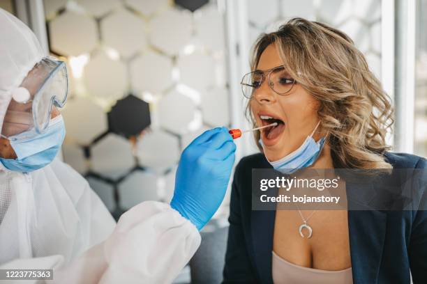 Someone Getting Tested Getting Tested Covid Photos and Premium High Res Pictures - Getty Images