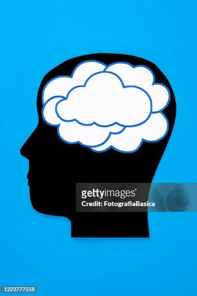 cloudy thoughts - fotografie stock illustrations
