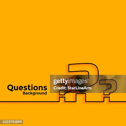 Question Getty Question Mark Background With Text Space Area High-Res Vector Graphic ...