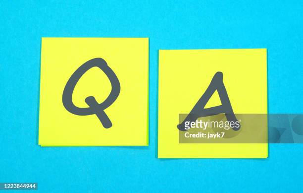 questions and answers - q and a stock-fotos und bilder