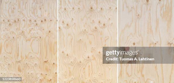 plywood texture with natural wood pattern. - wood paneling stock pictures, royalty-free photos & images